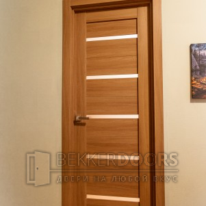 Дверь DUPLEX стекло Мателюкс в цвете Дуб золотой
